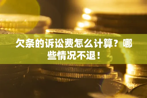 武汉欠条的诉讼费怎么计算?哪些情况不退! 武汉欠条的诉讼费怎么计算?哪些情况不退!