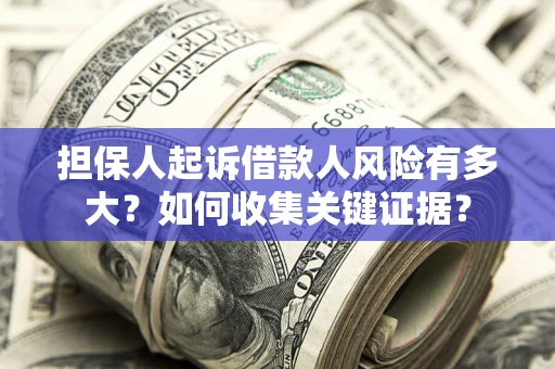 武汉担保人起诉借款人风险有多大？如何收集关键证据？