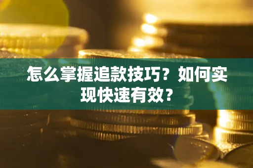武汉怎么掌握追款技巧？如何实现快速有效？