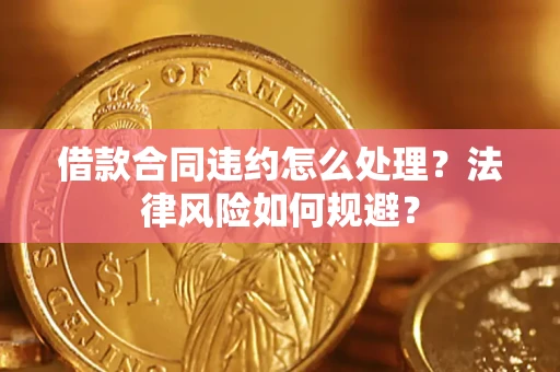 武汉借款合同违约怎么处理？法律风险如何规避？