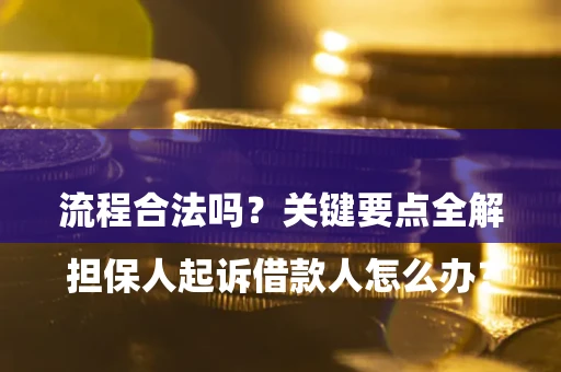 武汉

担保人起诉借款人怎么办？流程合法吗？关键要点全解析