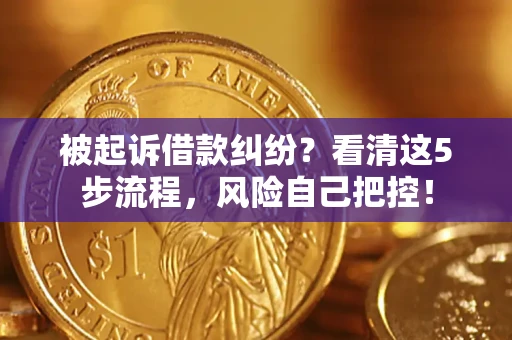 武汉被起诉借款纠纷？看清这5步流程，风险自己把控！
